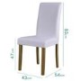 New Haven Small Dining Set with 2 Chairs in White Faux Leather