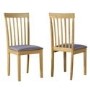 New Haven Medium Dining Set with 4 Slatted Chairs in Grey