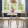 New Haven Drop Leaf Dining Set and 2 Chairs in Cream Fabric