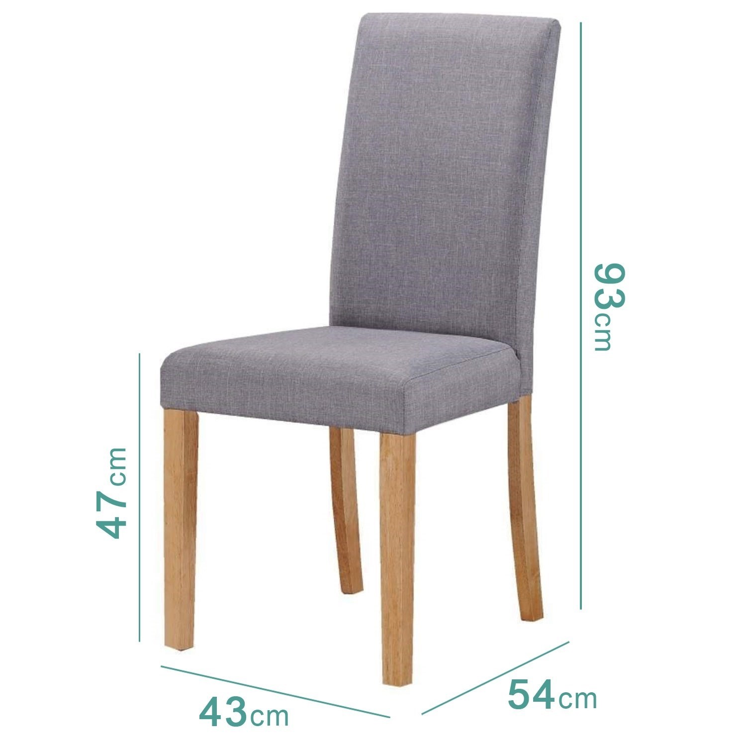 oak dining chairs with grey upholstery