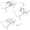 GRADE A1 - New Haven Oak Extendable Dining Table - Seats 4-6