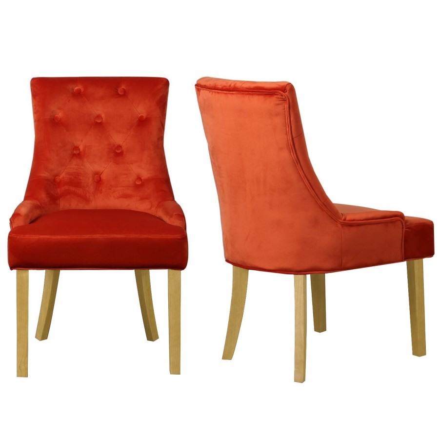 New Haven Oak Extendable Dining Set with 2 Orange Velvet Dining Chairs and Dining Bench