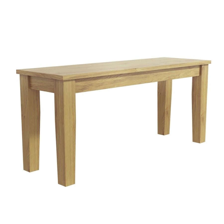 Oak Extendable Dining Table with 2 Pink Velvet Chairs & 1 Bench - New Haven