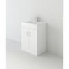 Anya Floorstanding Vanity Unit with Basin - 2 Door - White Gloss