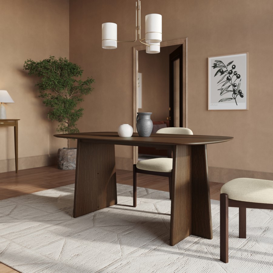 Walnut Dining Table - Seats 4 - Noor