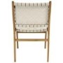 Glass Dining Table Set with 6 Cream Faux Leather Chairs - Seats 6 - Nori
