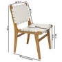 Glass Dining Table Set with 6 Cream Faux Leather Chairs - Seats 6 - Nori