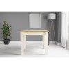 GRADE A1 - New Town Two Tone Flip Top 4 Seater Dining Table in Cream and Oak
