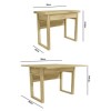New Town Oak Multi-Functional Dining Table - Seats 2-4
