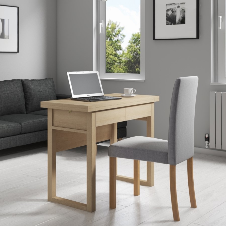 Multi-Functional Office Desk in Oak Effect - New Town Range 