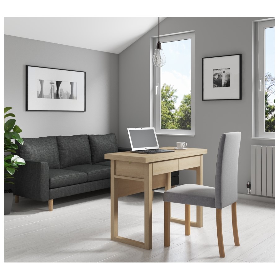 Multi-Functional Office Desk in Oak Effect - New Town Range 