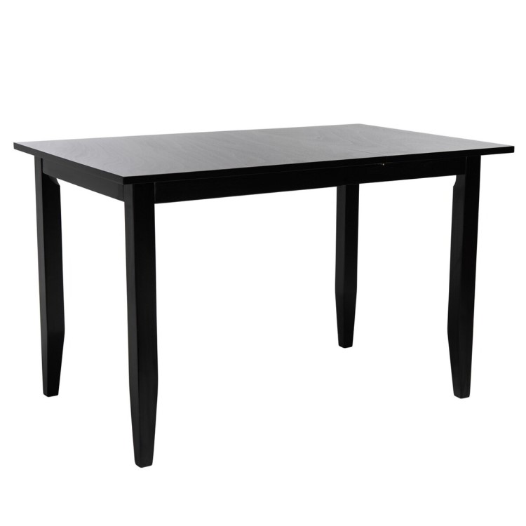 Drop Leaf Black Dining Table with 2 Black Spindle Dining Chairs - Olsen