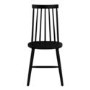 Drop Leaf Black Dining Table with 2 Black Spindle Dining Chairs - Olsen