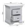 Grey 4 Piece Bedroom Furniture Set - Olivia