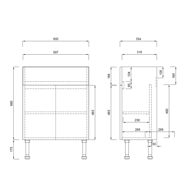 1200mm Blue Toilet and Sink Unit with Black Fittings - Ontario