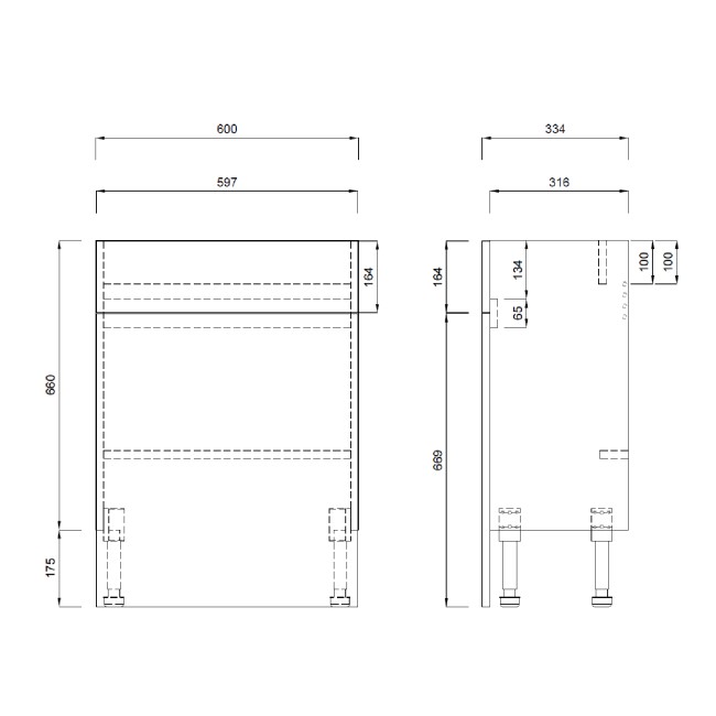 1200mm Blue Toilet and Sink Unit with Black Fittings - Ontario