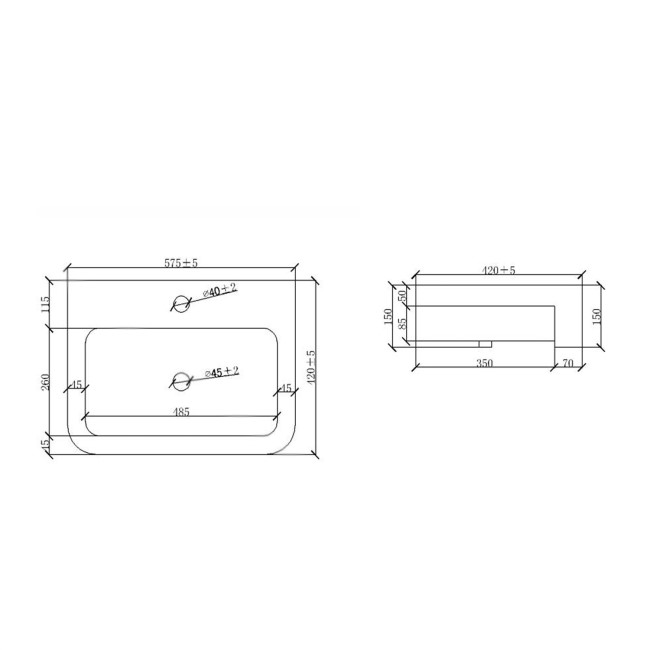 1800mm Blue Toilet and Sink Unit with Storage Units & Black Fittings - Ontario