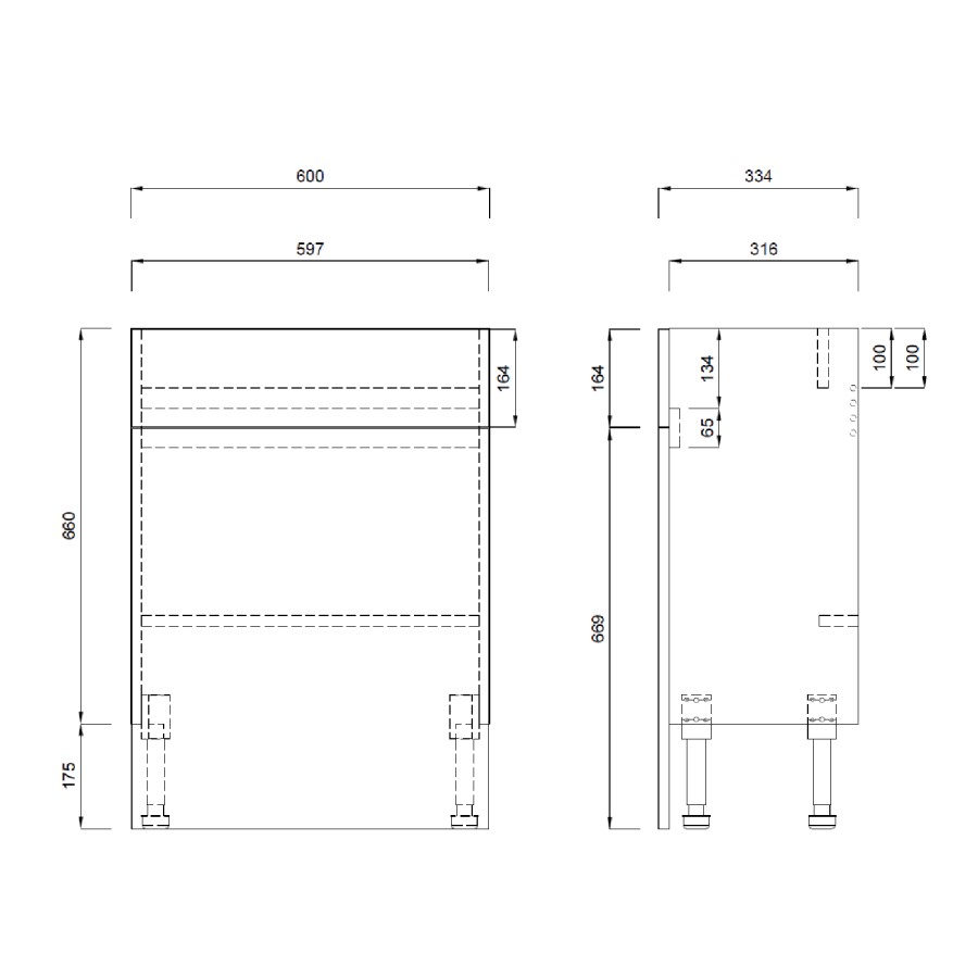 1800mm White Toilet and Sink Unit with Storage Units & Black Fittings - Ontario