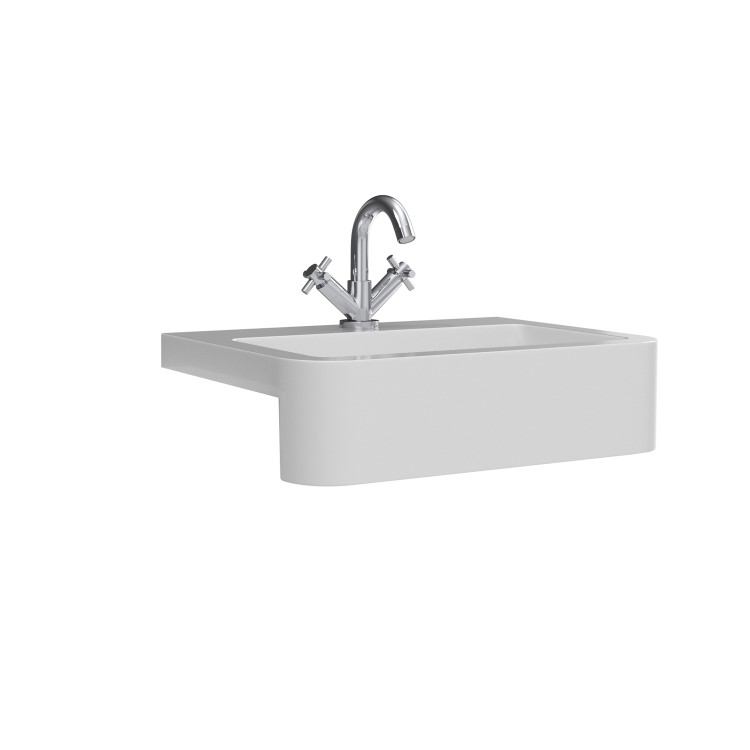 1200mm White Toilet and Sink Unit with Brass Fittings - Ontario