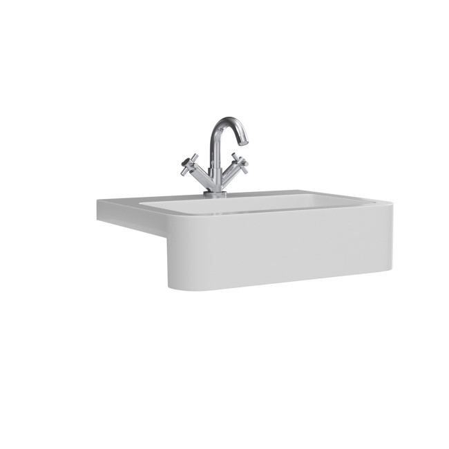 1500mm White Toilet and Sink Unit with Storage Unit & Chrome Fittings - Ontario