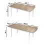 8 Seater Oak Extendable Dining Table with 8 Spindle Dining Chairs