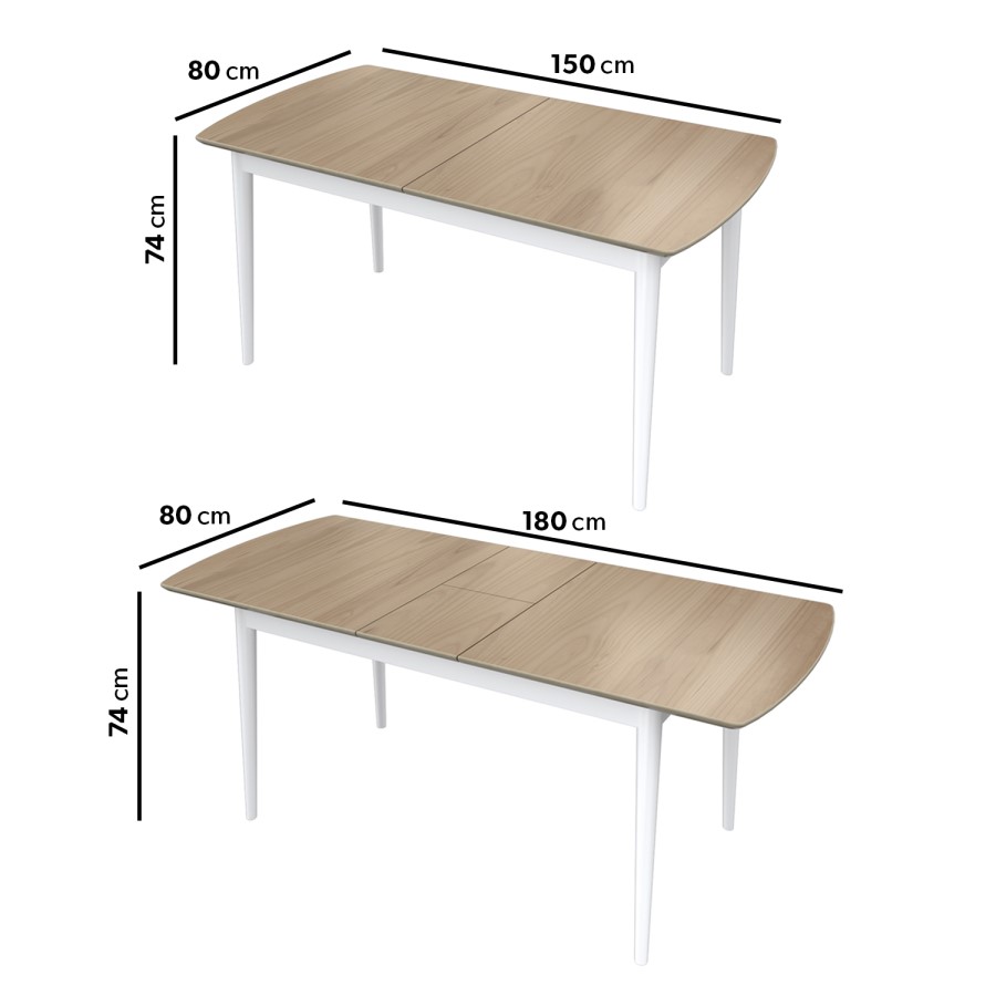 8 Seater Oak Extendable Dining Table with 8 Spindle Dining Chairs