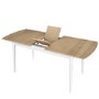 8 Seater Oak Extendable Dining Table with 8 Spindle Dining Chairs