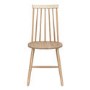 Oak Two Tone Round Drop Leaf Dining Table with 4 Wooden Spindle Dining Chairs