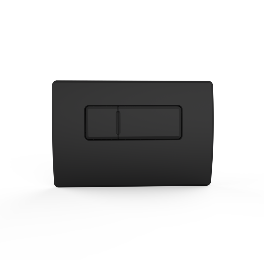 Fluted Wall Hung Rimless Toilet with Soft Close Seat, Matt Black Pneumatic Flush Plate, 820mm Frame & Cistern – Oregon