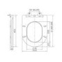 Fluted Wall Hung Rimless Toilet with Soft Close Seat, Black Glass Sensor Flush Plate, 1168mm Frame & Cistern – Oregon