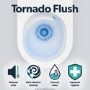 Fluted Wall Hung Rimless Toilet with Soft Close Seat, White Glass Sensor Flush Plate, 1168mm Frame & Cistern – Oregon