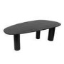 Large Black Oak Pebble Dining Table  - Seats 4 - 6 - Oscar