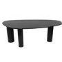 Large Black Oak Pebble Dining Table  - Seats 4 - 6 - Oscar