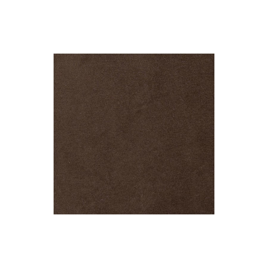 Round Walnut Dining Table Set with 4 Brown Velvet Chairs - Seats 4 - Owen