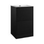 500mm Black Freestanding Vanity Unit with Basin - Palma