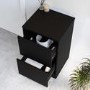 500mm Black Countertop Vanity Unit - Palma