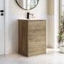 500mm Oak Freestanding Vanity Unit with Basin – Palma