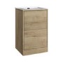 500mm Oak Freestanding Vanity Unit with Basin – Palma