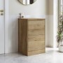 500mm Wood Effect Freestanding Countertop Vanity Unit - Palma