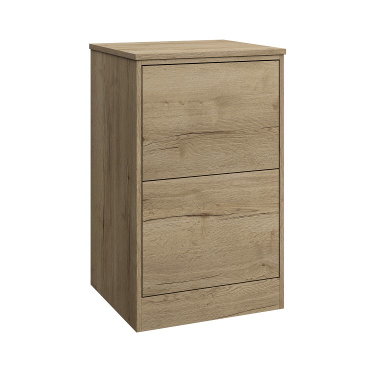 500mm Wood Effect Freestanding Countertop Vanity Unit - Palma