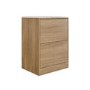 600mm Oak Wood Effect Freestanding Vanity Unit with Basin - Palma