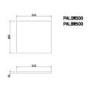 500mm Wood Effect Back to Wall Toilet Unit Only - Palma