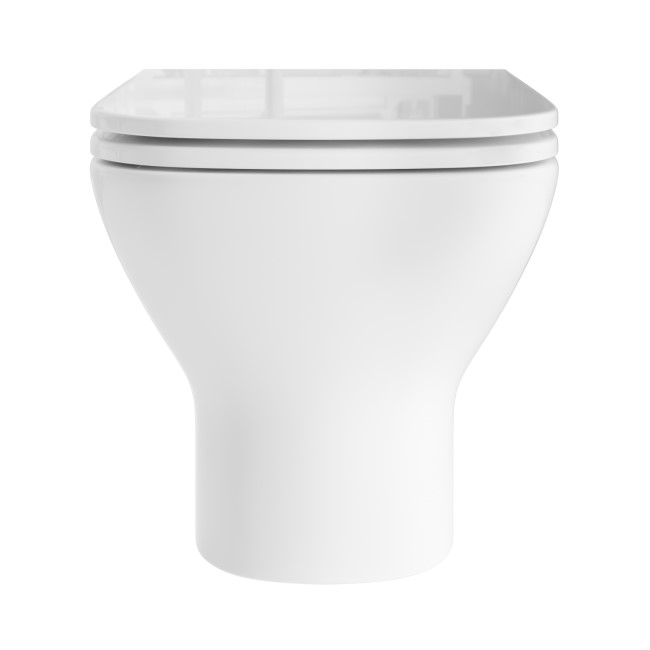 Palma Wall Hung Toilet 1160mm Pneumatic Frame & Cistern & White Glass Flush Plate