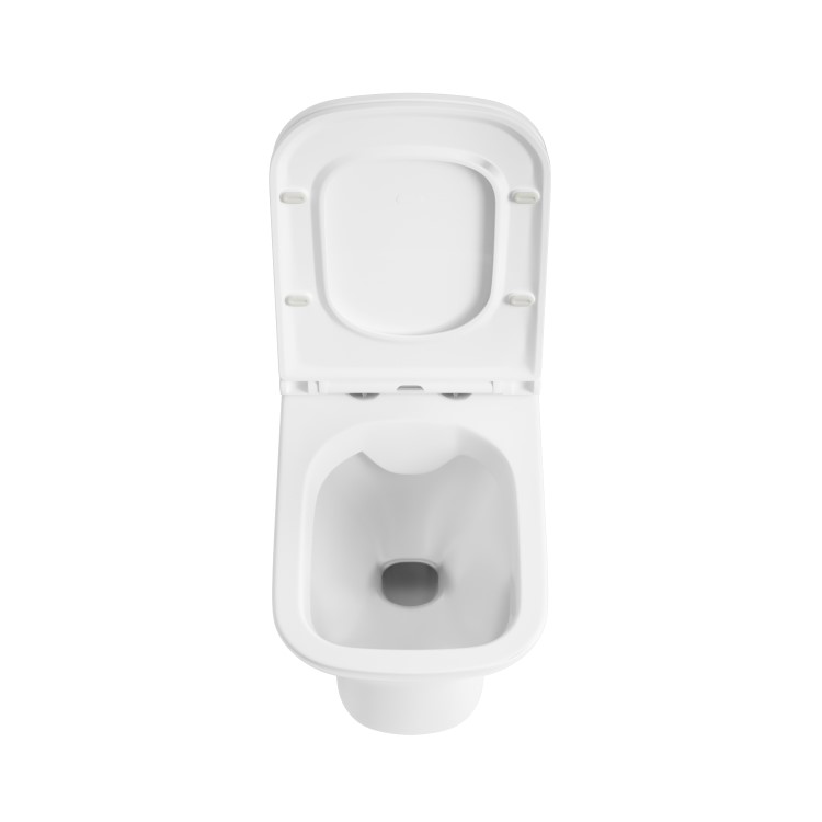 Palma Wall Hung Toilet 1160mm Mechanical WC Frame & Cistern & Brushed Brass Mechanical Flush Plate