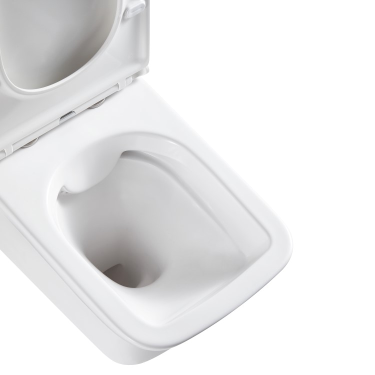 Palma Wall Hung Toilet 1160mm Mechanical WC Frame & Cistern & Black Mechanical Flush Plate