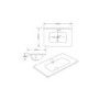 1000mm Walnut Wood Effect Toilet and Sink Unit with Round Toilet and Chrome Push Button - Palma