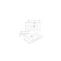 1100mm Walnut Wood Effect Toilet and Sink Unit with Round Toilet and Chrome Push Button - Palma