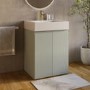 600mm Blue Freestanding Vanity Unit with Basin - Panama