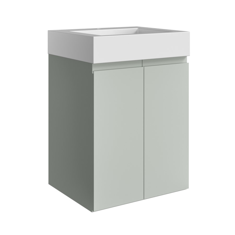 600mm Blue Freestanding Vanity Unit with Basin - Panama