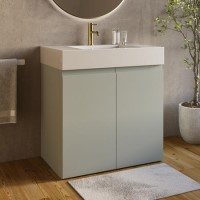 800mm Blue Freestanding Vanity Unit with Basin - Panama